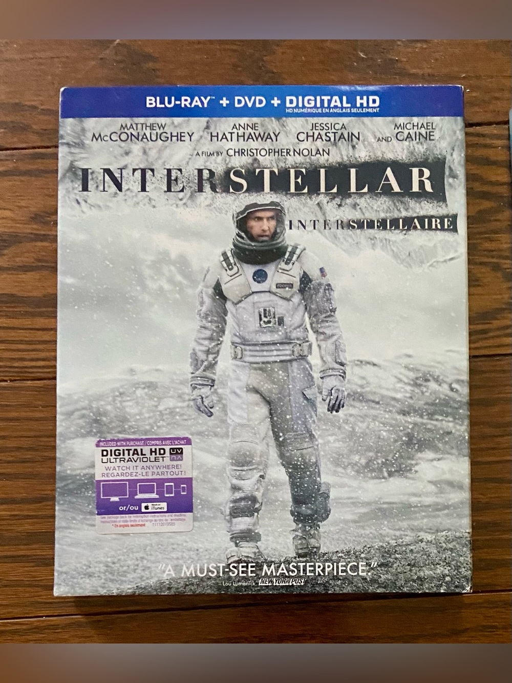 Interstellar (Blu-ray + DVD + Digital HD) - White
